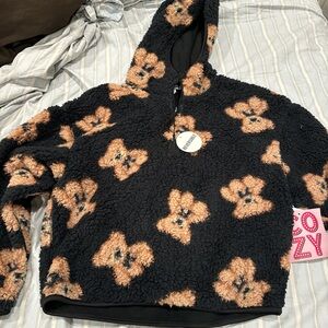 Soft teddy bear hoodie new with tags